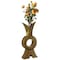 Uniquewise Unique Style Galvanized Gold Metal Design Large Floor Vase for Entryway, Living Room or Dining Room QI004443.L - alternate 1